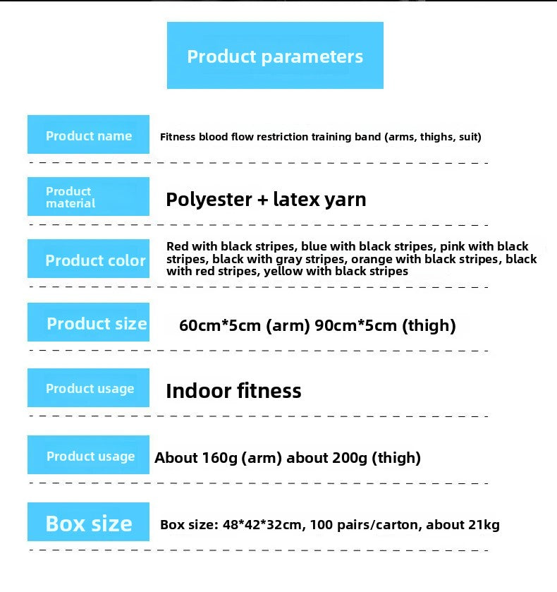 BFR Rigid Blood Flow Restriction Band For Arms Legs Glutes BFR Training Workout Occlusion Bands For Men And Women