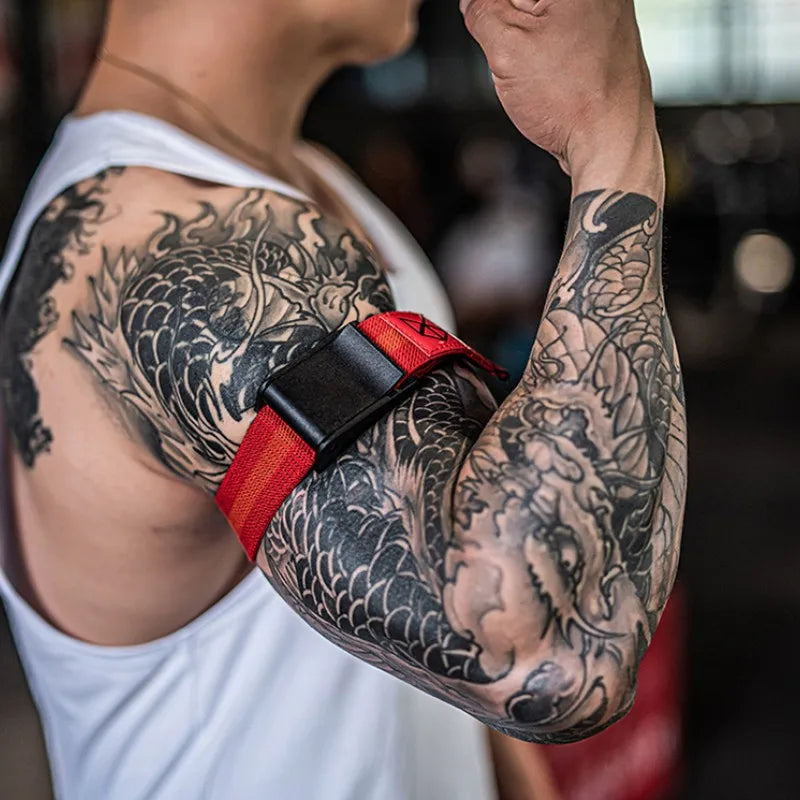 2 Pcs Elastic BFR Occlusion Bands Men & Women Rigid Blood Flow Restriction Training Bands for Gym Workout Arm Fast Muscle Growth